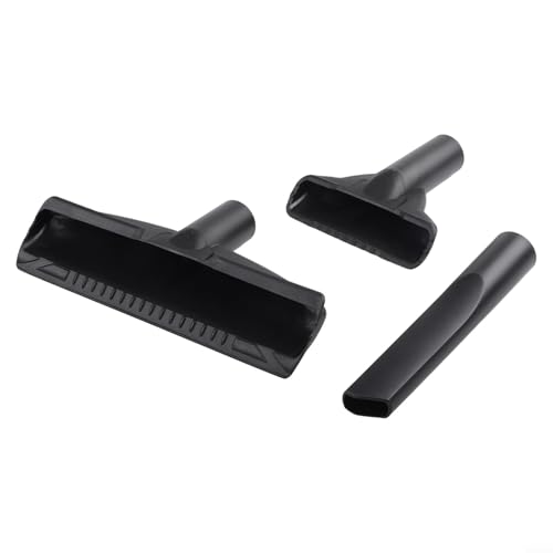 Vacuum Nozzle Kit 1.25 Inch, 3-Piece Set With Crevice Tool For Tight Spaces, Gulper Nozzle For Car Interior, Shop Hose Attachments For Wet Dry Vacuum
