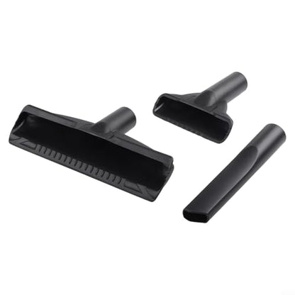 Vacuum Nozzle Kit 1.25 Inch, 3-Piece Set With Crevice Tool For Tight Spaces, Gulper Nozzle For Car Interior, Shop Hose Attachments For Wet Dry Vacuum