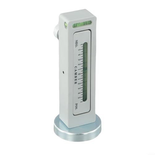 Magnetic Camber Gauge Tool for Car Wheel Alignment, Adjustable Caster and Camber Level with Aluminum Alloy Body, -5 to 5 Degree Horizontal Adjustment