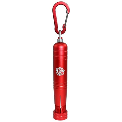 WOLF Metal Lumber Keel Crayon Holder | ½’’ Round or Hexagonal | Kio | Ambidextrous & Contoured Grip Handle | Construction Carpenter - color: Red