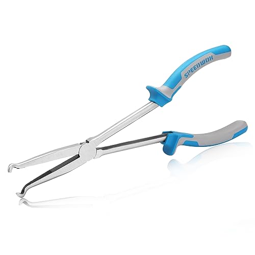 SPEEDWOX Long Reach Ring Nose Pliers - 11 Inch Spark Plug Removal Tool for Hose and Wire Separation - style: 283mm