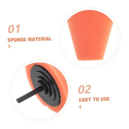 BESTOYARD 4pcs Polishing Cone Wheel Kit Buffing Pads for Car Detailing Grille and Wheel Cleaning Easy to Use Compatible All Car Models