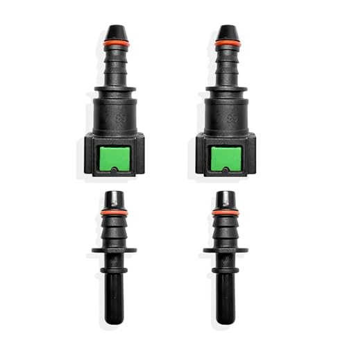 2 Sets Fuel Line Quick Connect Straight Fittings, 7.89mm to ID 6mm | Nylon Fuel Line Connectors Straight Pipe Connector, Quick Release Fuel Connector - color: 2 Sets Fuel Line Quick Connect SAE 7.89mm to ID 6mm
