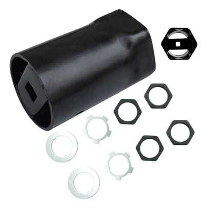 Hub Socket Nut Kit 1/2" Drive 54mm Compatible with Landcruiser Hilux 4x4 for Nissan Patrol, for Toyota FJ LN RN BJ HJ KZN165R T100 LC100 4WD 4X4 Hex Front Wheel Bearing Hub Axle Nut Socket