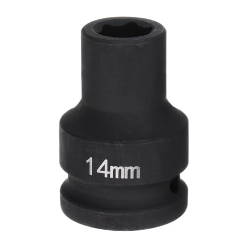 HARFINGTON 6-Point Impact Socket 3/4" Drive 14mm Metric 40Cr Alloy Steel Spindle Axle Nut Impact Socket - size: 14mm