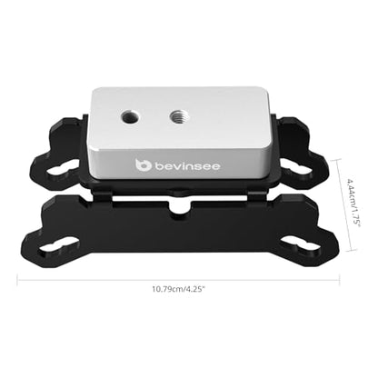 Bevinsee 3-4 Ton Jack Stand Adapter Compatible with BMW & MINI Compatible with Toyota Supra A90 Nissan GTR, Aluminum Car Lifting Jack Pad Repair Tool Frame Protector - color: Steel Silver