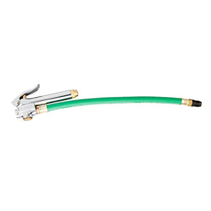 STEELMAN 75052 Straight Chuck Tire Inflator with Built-in Gauge and Green 12-Inch Hose - color: Green