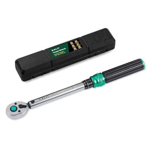 3/8" Drive Click Torque Wrench, 5-45 Ft-Lb/6.8-61Nm Dual-Direction Adjustable 72 Tooth Ratchet, ±3% Accuracy Precisio Low Torque Wrench for Spark Plugs, Bike, Motorcycle and Car Repair - size: 3/8", 5-45 ft-lb