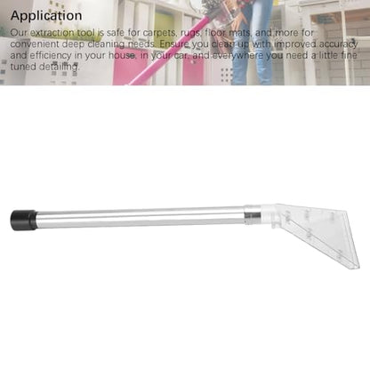 ZJchao Universal Shop Vacuum Extractor Attachment for Carpet Upholstery Car Detailing Turns Wet Vacs into an Extractor for 32mm 35mm Vacuums Clear Head Stainless Steel Tube