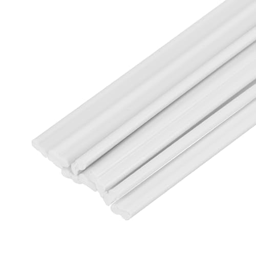 MECCANIXITY 10pcs 8 Inch Plastic Welding Rods PVC Welding Strips Welder Rods for Plastic Welder,Car Bumper, Kayak Repair, White - color: White, size: 8 Inch
