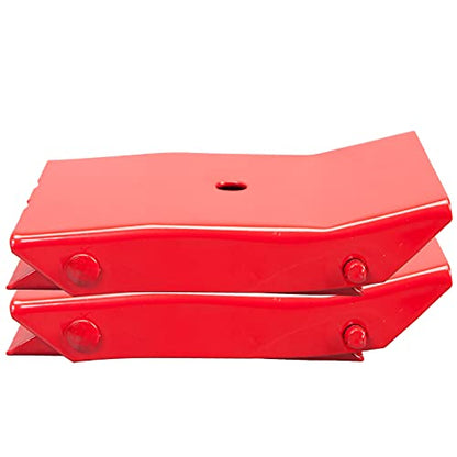 BIG RED AD4664 Torin Steel Safety Wheel Chock: Foldable Tire Stop, Red, 1 Pair, 10.52 x 8.48 x 8.99 cm