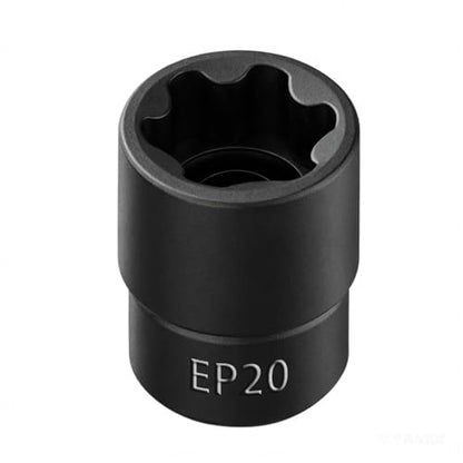 EP Socket EP20, 6 Point 1/2” Dr Female External E-Torx Plus Socket | EP Socket, Female External, E-Torx Plus Socket, External, Cr-V Steel, High Deformation Prevention - size: EP20