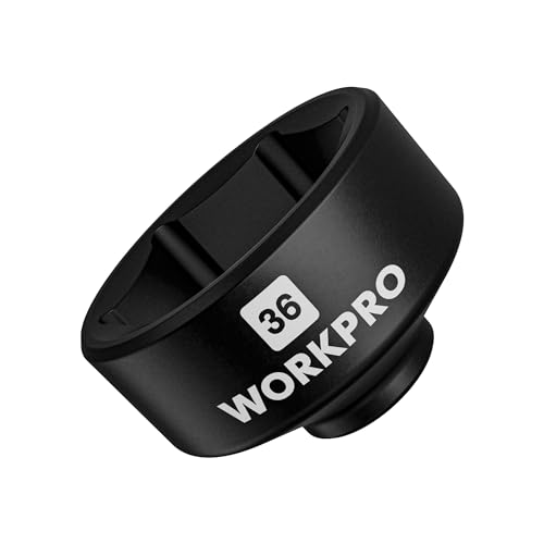 WORKPRO 36mm Oil Filter Socket Wrench, Oil Filter Removal Tool, Oil Filter Change Set, Ideal for Some Ford F250, BMW, Mini, Volvo, Audi, VW, Porsche Vehicles - style: 36mm