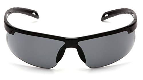 Pyramex Ever-Lite Lightweight Safety Glass Indoor/Outdoor Mirror Lens - color: Gray Lens/ Black Frame