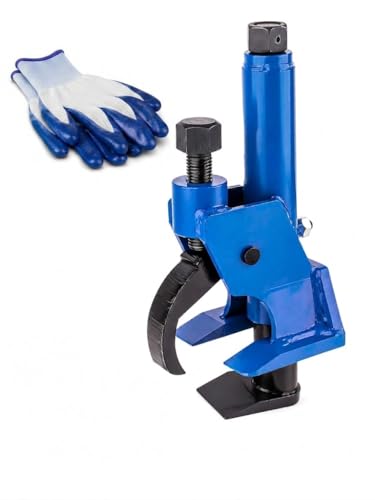 Manual Tire Bead Breaker Tool, Heavy Duty Bead Buster for 38" to 42" Tires, Adjustable Tire Repair Kit for ATV, UTV, Tractor and Lawn Mower, Blue (Use Hand Wrench Only) - color: BLUE