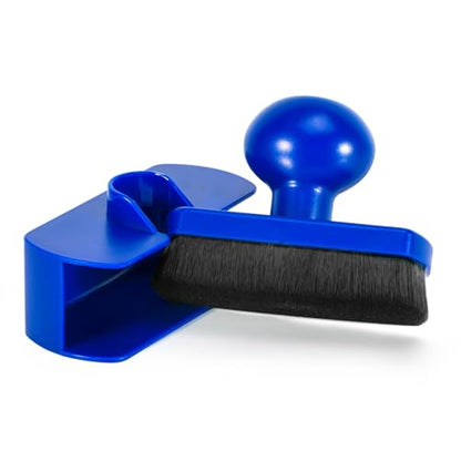UNIMEIX Tire Shine Applicator Brush Large Vegan Tire Shine Brush with Storage Stand for Vehicles Tire Shine Polish Wax and Car Wash (Blue) - color: Blue