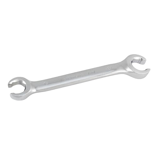 Performance Tool W30419 19 mm x 21 mm Metric Flare Nut Wrench | Automotive line wrench. 15 degree offset. Drop forged chrome alloy steel. Polished nickel chrome finish - size: 19mm x 21mm Flare Nut Wrench