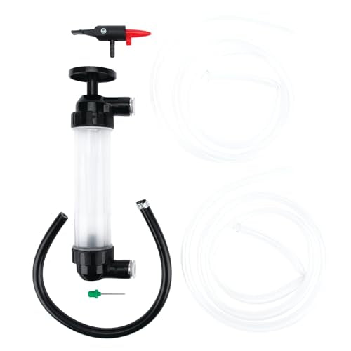 Performance Tool W1156 Grip Clip Transfer Pump/ Siphon Fluid Transfer Pump Kit for Water, Oil, Liquid, and Air, Black/Clear, 48-inch Hoses - style: Multi-Use Transfer Pump (Grip Clip)