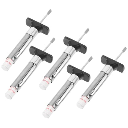 Toyvian Tire Tread Depth Gauge Tool and Maintenance Bays and Roadside Conditions for 5pcs 0-25mm Plastic Tire Depth Checker Fast Assessment Space-Saving Design Semi Trucks