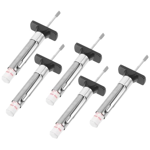 Toyvian Tire Tread Depth Gauge Tool and Maintenance Bays and Roadside Conditions for 5pcs 0-25mm Plastic Tire Depth Checker Fast Assessment Space-Saving Design Semi Trucks