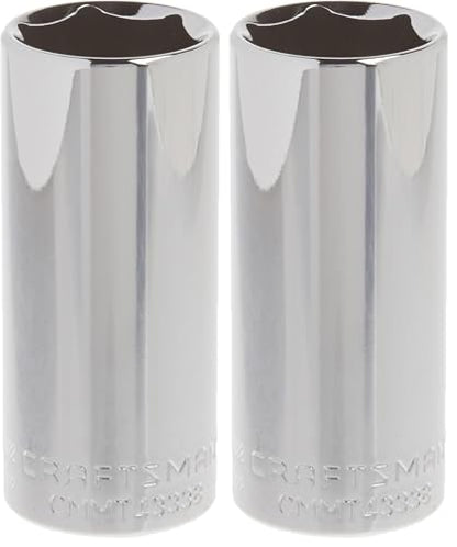 CRAFTSMAN Deep Socket, SAE, 3/8-Inch Drive, 13/16-Inch, 6-Point (CMMT43338) (Pack of 2) - size: 13/16" (Pack of 2)