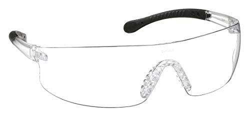 Pyramex Provoq Safety Eyewear Blue Mirror Lens Black Temples - color: Clear Anti-fog Lens/ Black Frame