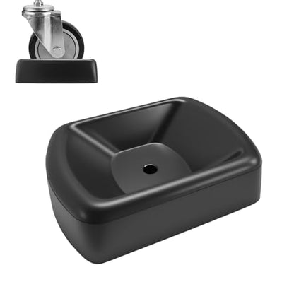 Jack Wheel Chock Stabilizer, 6" Single Wheel Stopper Heavy Duty Reinforced Rubber Stabilizer, Jack Caster Dock Block for Boats RVs Trailers Caravans, Car Accessories