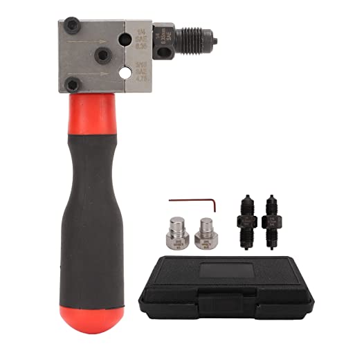 Flaring Tool Kit, 3/16in 1/4in Manual Tubing Flaring Tool Set, Universal Single Double Automotive Brake Line Tool Kit for Copper Pipe Flaring