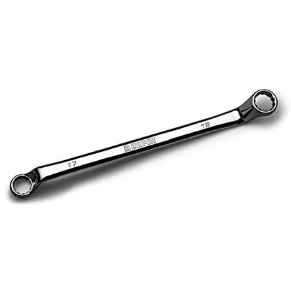 Capri Tools 17 x 19 mm 75-Degree Deep Offset Double Box End Wrench - size: 17 x 19 mm