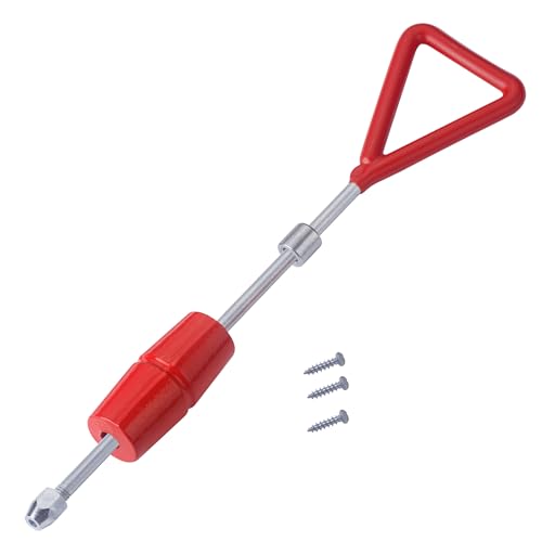 1 LB Dent Puller Slide Hammer Kit with 3 Screw Tips | Auto body sliding repair tool with one-piece shaft and handle for added strength