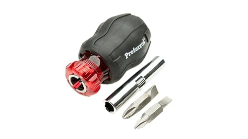 T29001 Interchangeable Bit Screwdriver Sets, Stubby 5 Piece in 1 - style: STUBBY