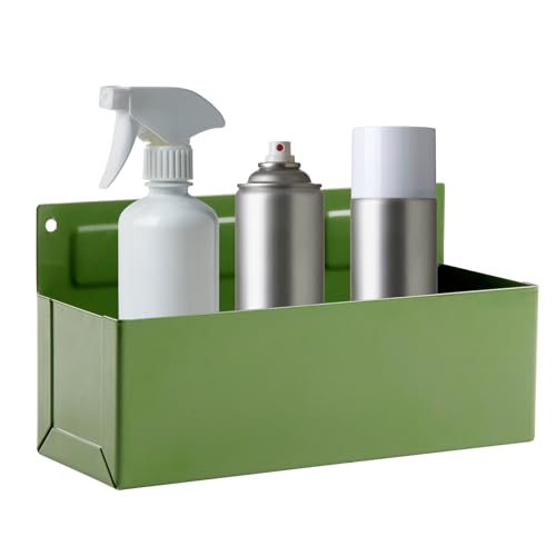 Magnetic Aerosol Spray Can Holder, Magnet Toolbox Bottle Holder, Tool Box Storage Rack for Garage and Home, Craft Workspace, Mechanic Paint Bottle Can Organizer, Green, 3"x8.3" - color: Green