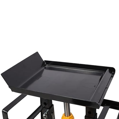 2 Pack Hydraulic Car Ramps with Pedal Auto Car Truck Service Ramps Lifts Low Profile Car Lift Service Ramps Truck Trailer Garage,Height Hydraulic Vehicle Ramps 5 T 10000 LBS (Black) - color: Black