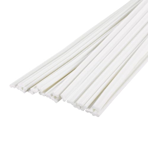 MECCANIXITY 20pcs 8 Inch Plastic Welding Rods PVC Welding Strips Welder Rods for Plastic Welder,Car Bumper, Kayak Repair, White - color: White, size: 8 Inch
