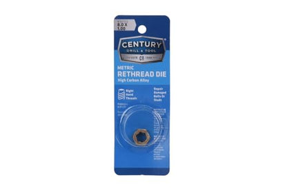 Century Drill & Tool, 92703, 8.0X1.00,Rethreading Die,Tool Set, Thread Repair - size: 8.0 X 1.00