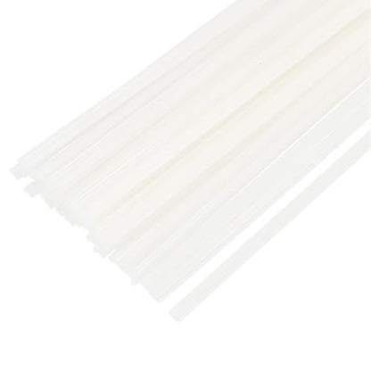 MECCANIXITY 30pcs 8 Inch Plastic Welding Rods PE Welding Strips Welder Rods for Plastic Welder, Car Bumper, Kayak Repair, White - color: White