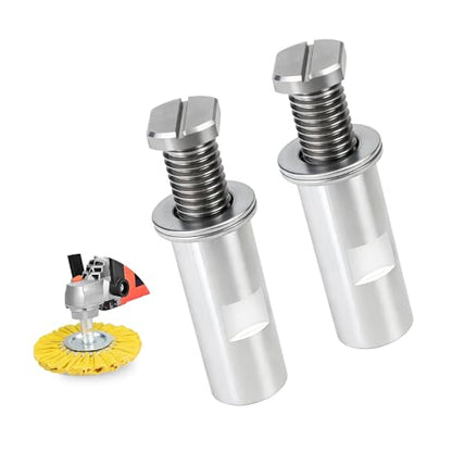 Airway Buffing Wheel Extension Shaft 2-1/4" L Angle Grinder Buff Extender Kit 5/8"-11 Threads Arbor Extended Adapter - 2 pcs - color: Airway Buffing Wheel Extension 2pcs