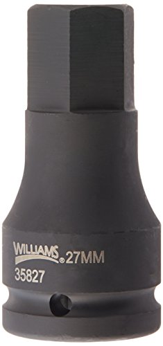Williams JHW35827 3/4-Inch Drive Impact Hex Bit Driver, 27mm , Black - size: 27MM, style: Metric