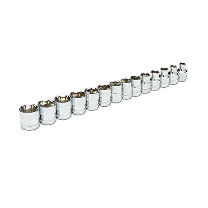 GEARWRENCH 14 Pc. 3/8" Drive 6 Pt. Standard Socket Set, Metric - 80552 - size: 3/8 inch, style: 14 piece