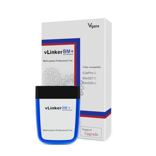 Vgate vLinker BM+ Bluetooth LE OBD2 Scanner Diagnostic Tool for Bimmercode | Code Reader OBD Adapter BMW Android iOS Windows - size: BM+ -iOS & Android & Windows