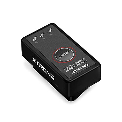 XTRONS OBD2 II Car Auto Diagnostic Tool Car Code Reader Check Engine with ON/Off Switch for Android Car Stereo Phone - color: OBD01S