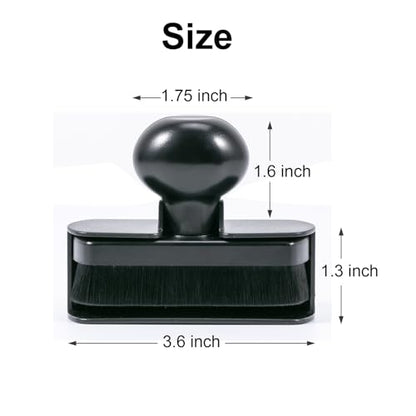 UNIMEIX Tire Shine Applicator Brush Large Vegan Tire Shine Brush with Storage Stand for Vehicles Tire Shine Polish Wax and Car Wash - color: Black