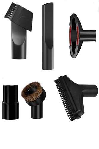 6 Pcs Vacuum Cleaner Accessories Brush Kit 1-1/4 inch& 1 3/8 inch | Vacuum Attachments、(1-1/4 inch)32mm & 1 3/8 inch (35 mm) 、Fits Vacuum Cleaner