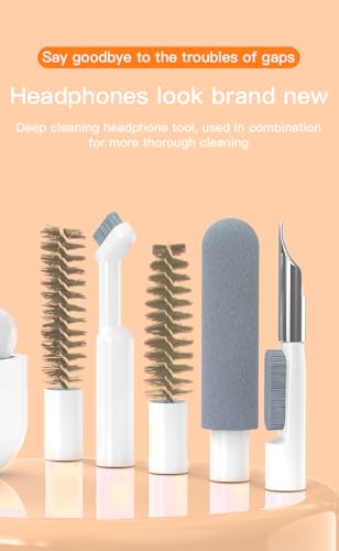 32-in-1 Multi-Functional Cleaning Kit for Electronics Including Headphones,Mobile Phones,Computer,Monitor,Lens and etc, Compact and Portable Design (Black) - color: Black