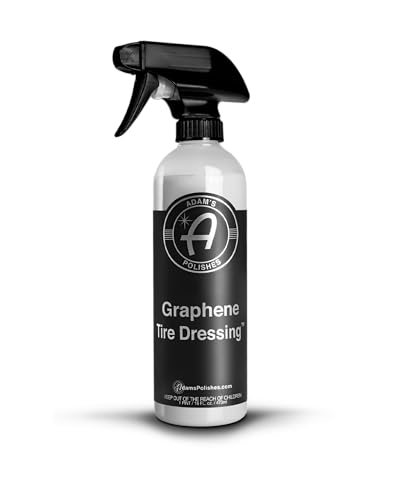 Adam's Polishes Graphene Tire Dressing - Deep Black Finish W/Graphene Non Greasy Car Detailing | Use W/Tire Applicator After Tire Cleaner & Wheel Cleaner | Ceramic Coating Like Tire Protection (16oz) - size: 16 fl. oz