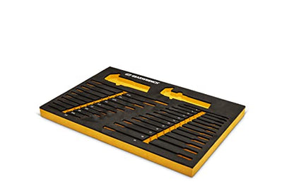 GEARWRENCH 44 Piece 90-Tooth SAE/Metric Ratcheting Wrench and Hex Key Set - 86528