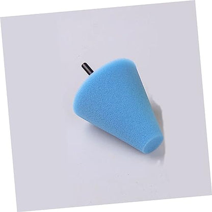 Luxshiny Automotive Car Buffing Pad Cone Shaped Burnishing Sponge for Wheel Hub Cleaning Tapered Design for Uneven Surfaces Reusable Polishing Tool for Cars Boats Motorcycles