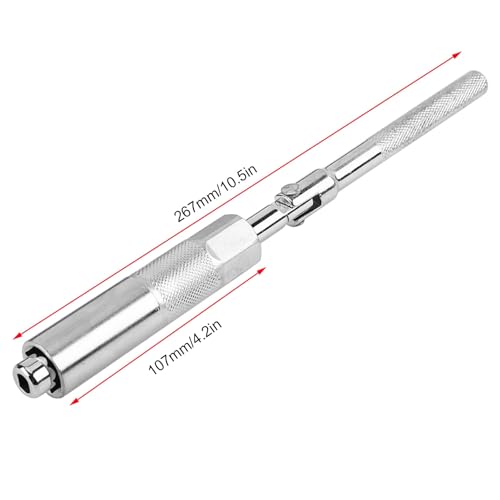 Rear Shock Absorber Wrench, Cr-V 17mm Hex Shock Absorber Socket Wrench, Removal Tool Set for Car