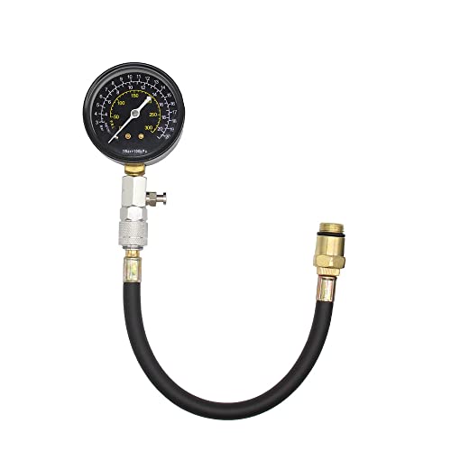 BRRNOO Engine Cylinder Compressions Tester, Compressions Tester Kit Engine Testing Gauge Automotive Repairing Tool