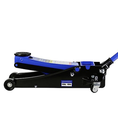 3 Ton Low Profile Floor Jack Hydraulic Jack Heavy Duty Steel Floor Jack with Dual Piston Quick Lift Pump 3 Ton (6000 lb) Capacity Lift Range 3.3"-19.7" Blue - color: Blue 3.0T Dual Pump 3.3"-19.7"